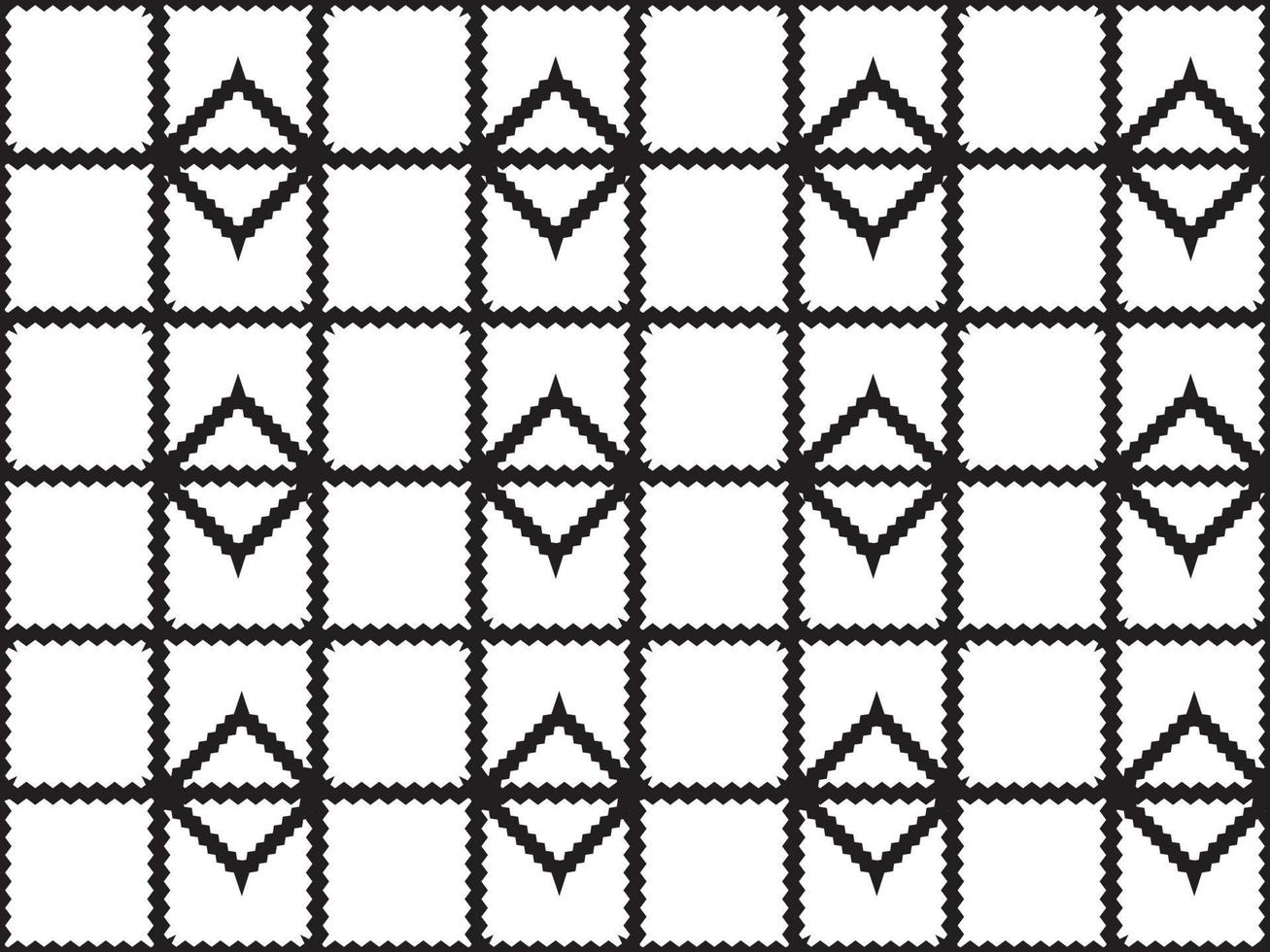 padrão étnico geométrico sem costura para plano de fundo ou papel de parede. ilustração vetorial. design para tapete, embalagem, tecido, têxtil e muito mais. Preto e branco vetor