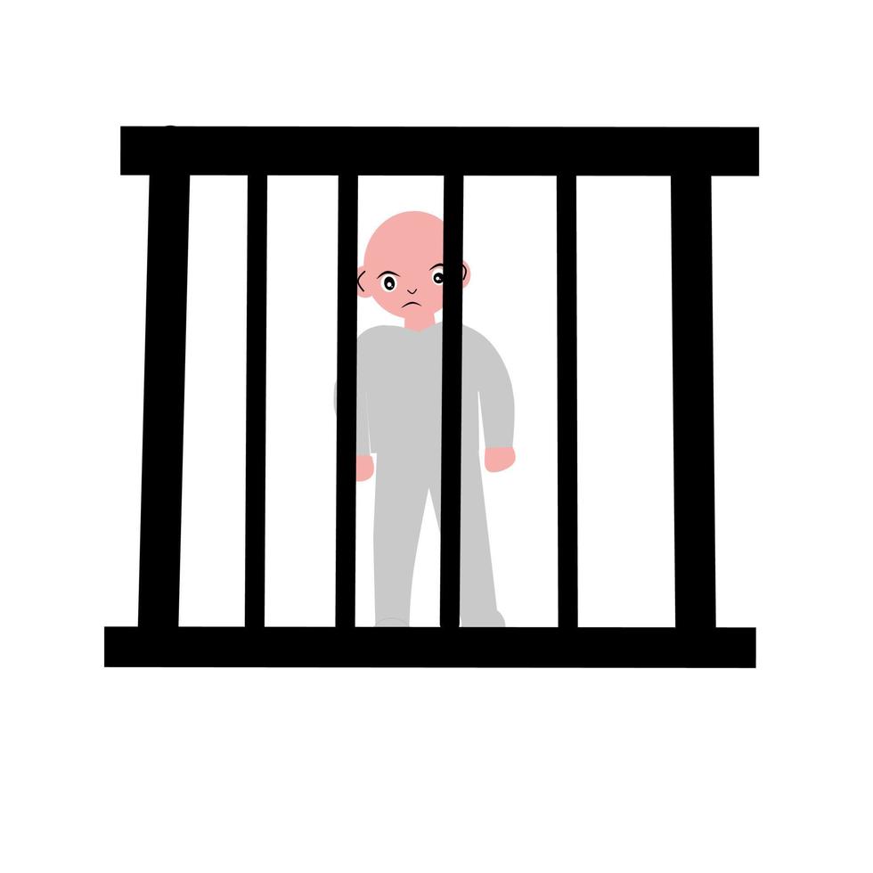 ilustração vetorial de prisão vetor