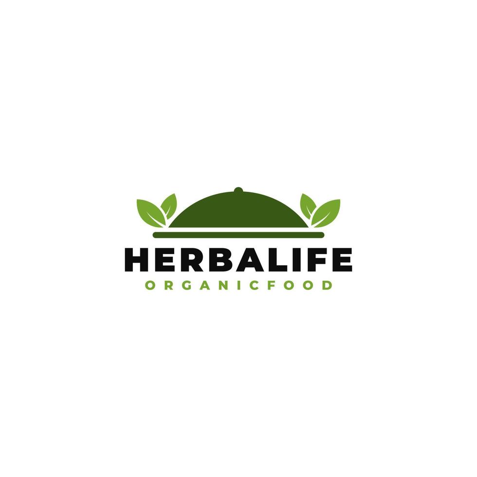 modelo de design de ilustração vetorial de logotipo de ícone de comida saudável, logotipo de comida saudável vetor