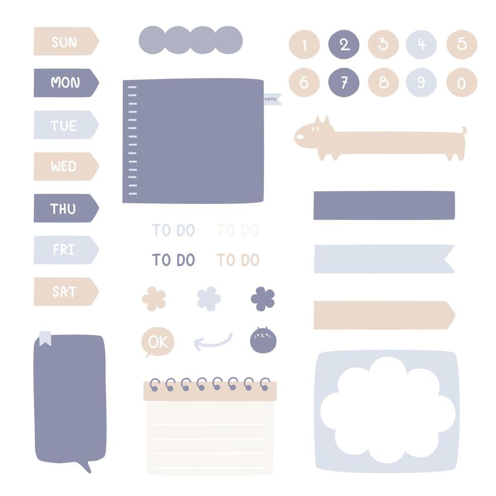 conjunto de bonito desenhado à mão, caixa de texto doodle com ícone, balão de bolha de fala, design plano, vetor, ilustração vetor