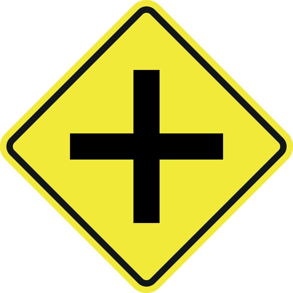 design de vetor de sinal de trânsito de aviso