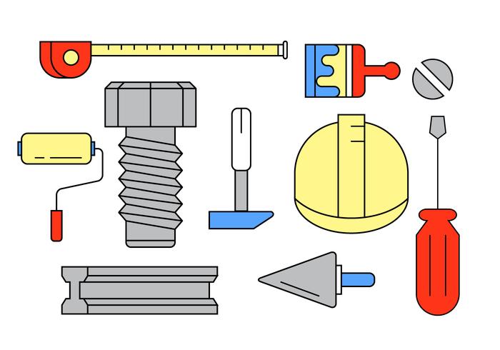 Ícones de construção grátis vetor