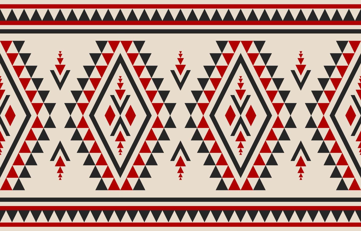 bela arte étnica de tapete. sem costura padrão geométrico étnico em tribal. estilo americano, mexicano. vetor