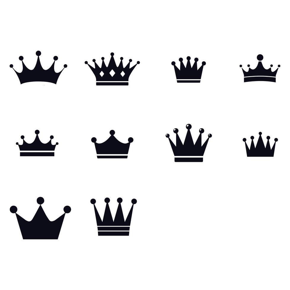 design de vetor de ícones de coroa