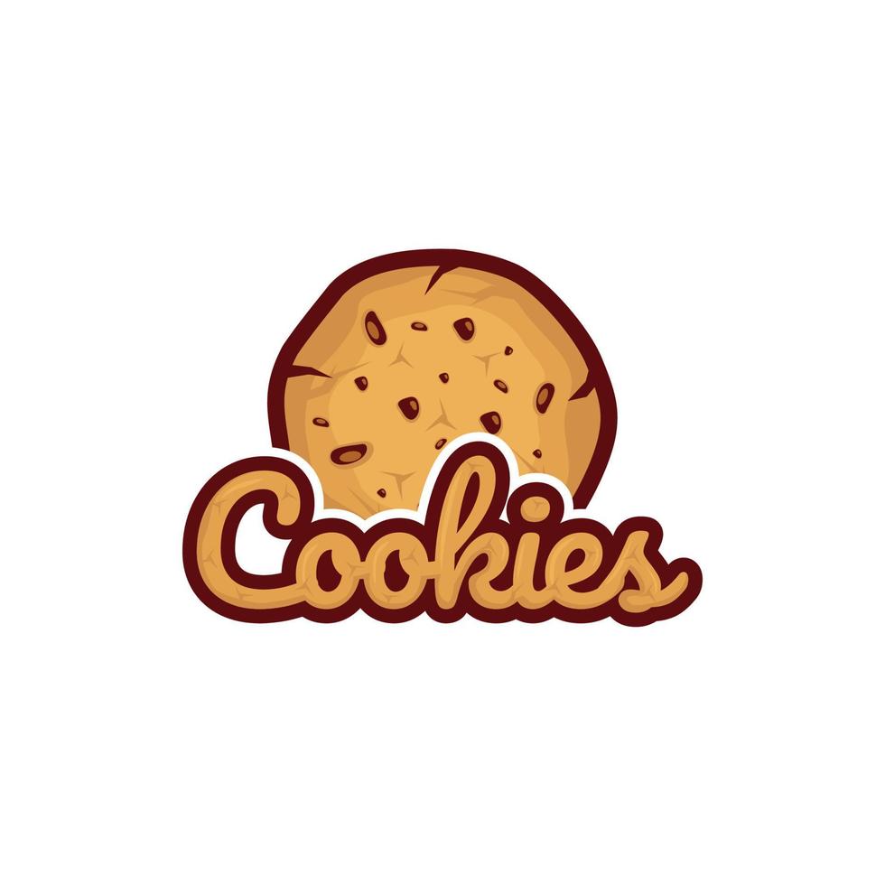 ilustração vetorial de design de logotipo de biscoitos vetor