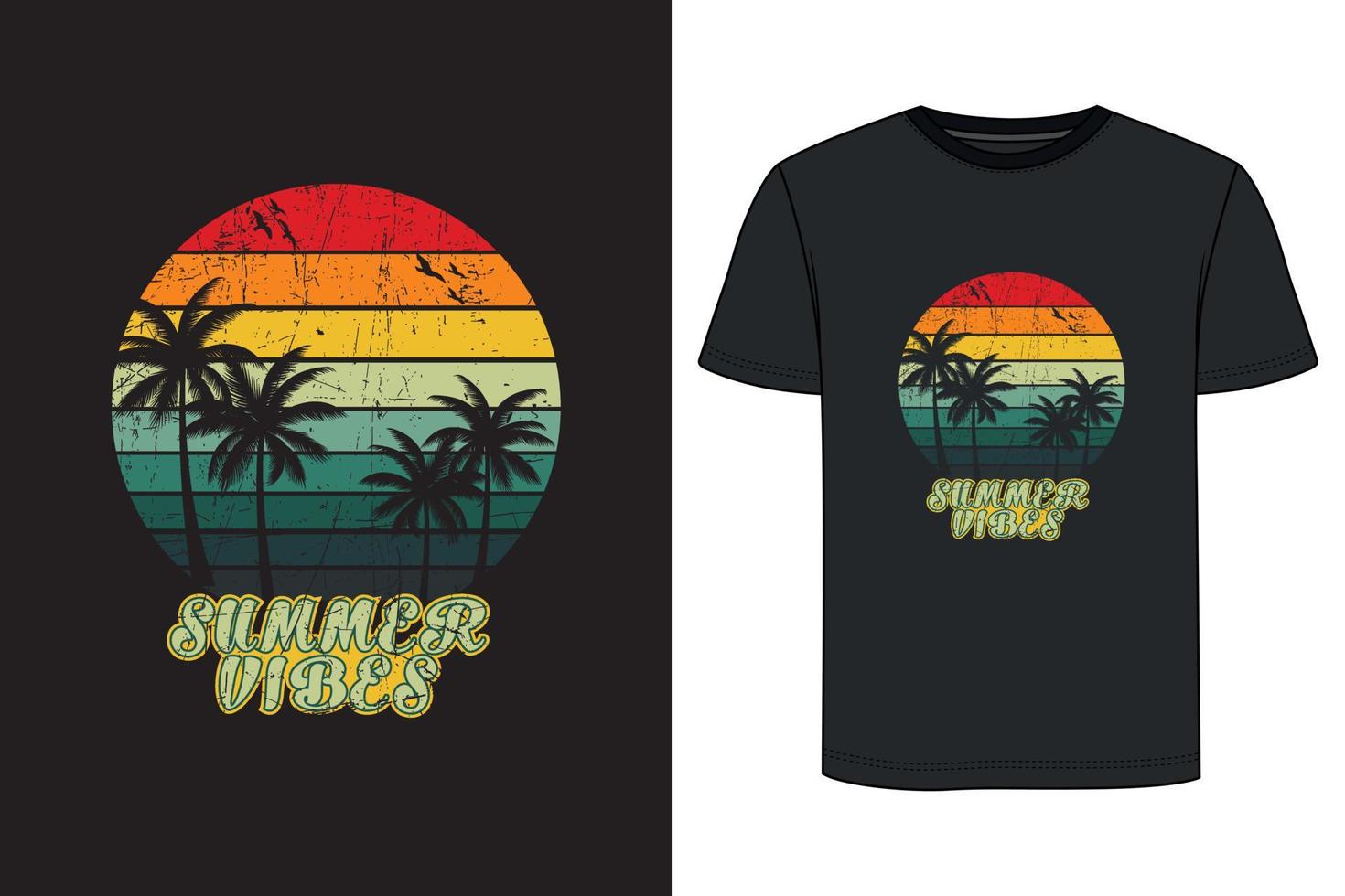 design de camisetas de verão. vetor