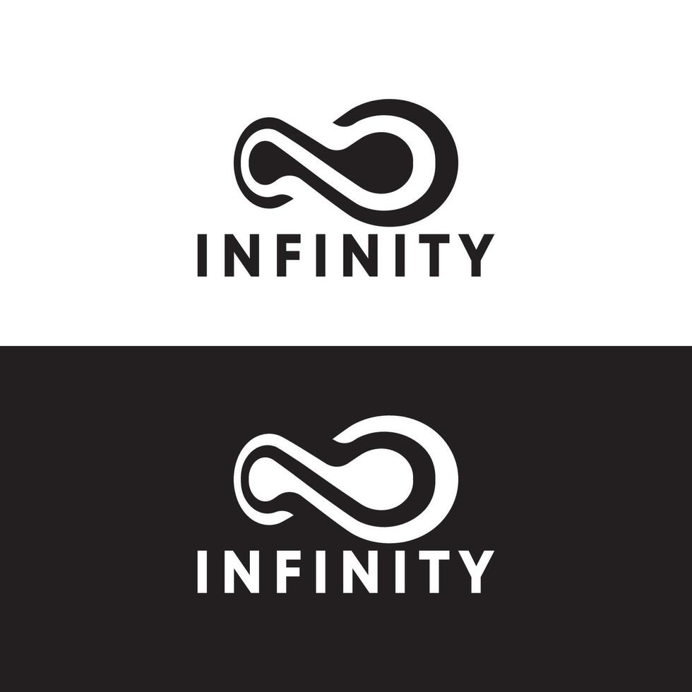 design de ilustração de modelo de logotipo de vetor infinito.