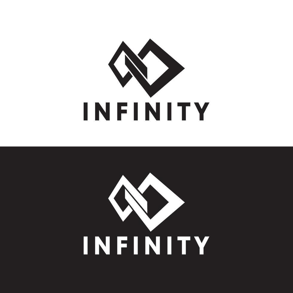 design de ilustração de modelo de logotipo de vetor infinito.