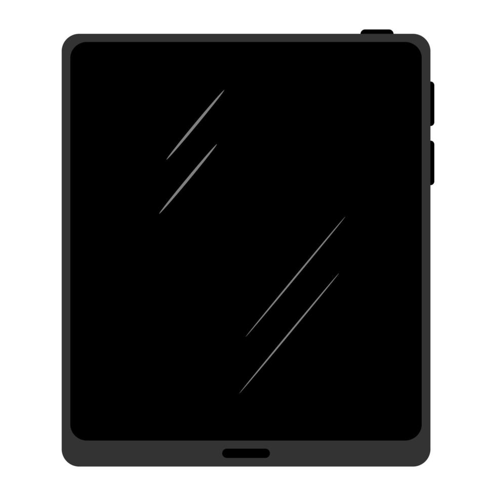 ícone de tablet na ilustração de estilo simples vetor