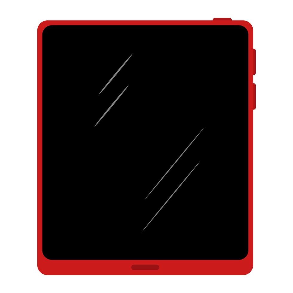 ícone de tablet na ilustração de estilo simples vetor