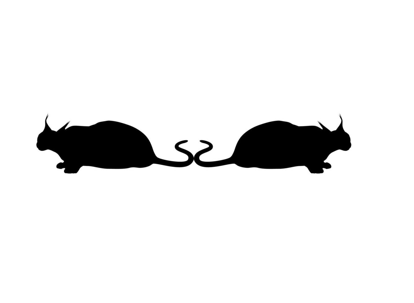 silhueta de gato caracal para logotipo, pictograma, site ou elemento de design gráfico. ilustração vetorial vetor
