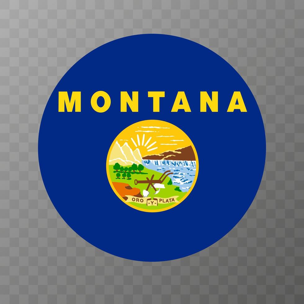 bandeira do estado de montana. ilustração vetorial. vetor