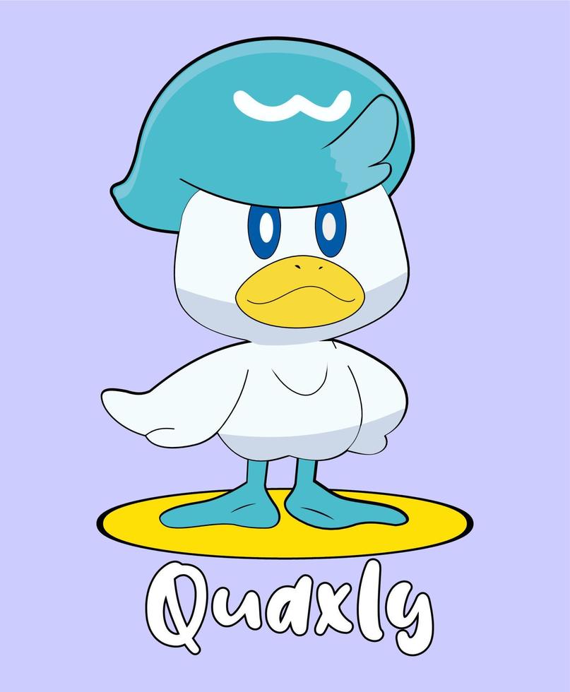 personagem pokemon quaxly vetor