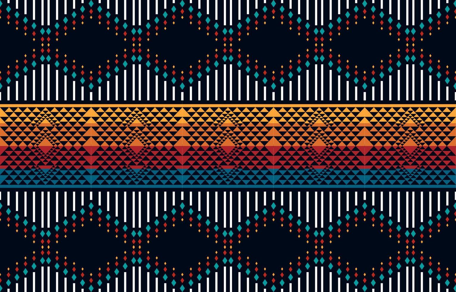 padrão étnico geométrico sem costura. padrão sem emenda étnico. design para negócios de pano, cortina, fundo, tapete, papel de parede, roupas, embrulho, batik, tecido, ilustração vetorial. vetor