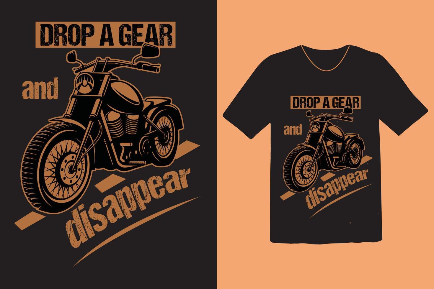 este é um design de camiseta de motociclista gratuitamente. você pode baixá-lo vetor