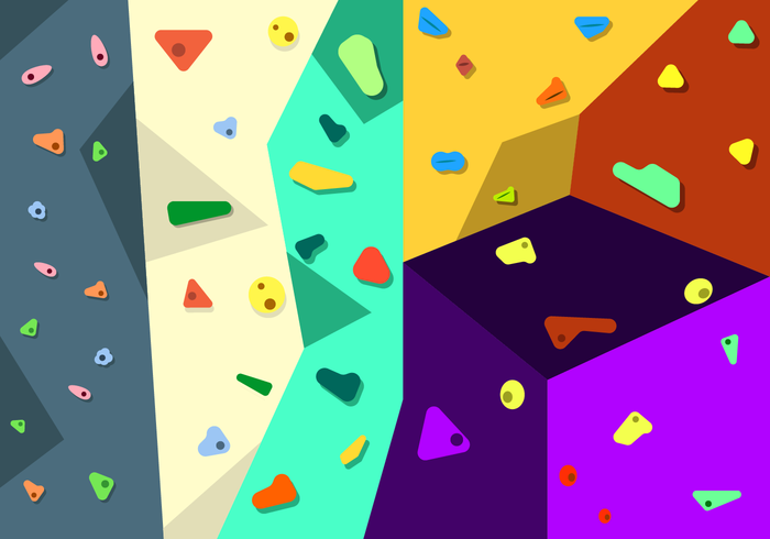 Vector de parede de escalada livre