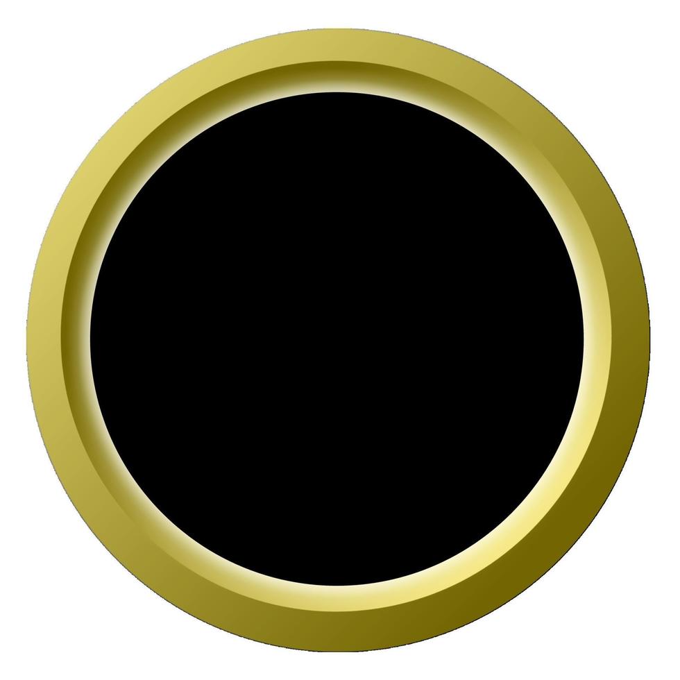 quadro de círculo legal dourado vetor