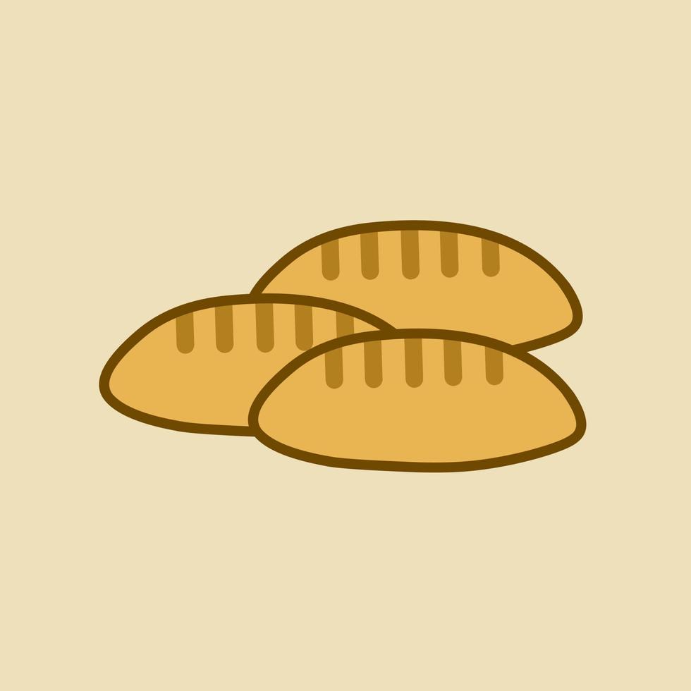 ilustração vetorial de pão torrado vetor