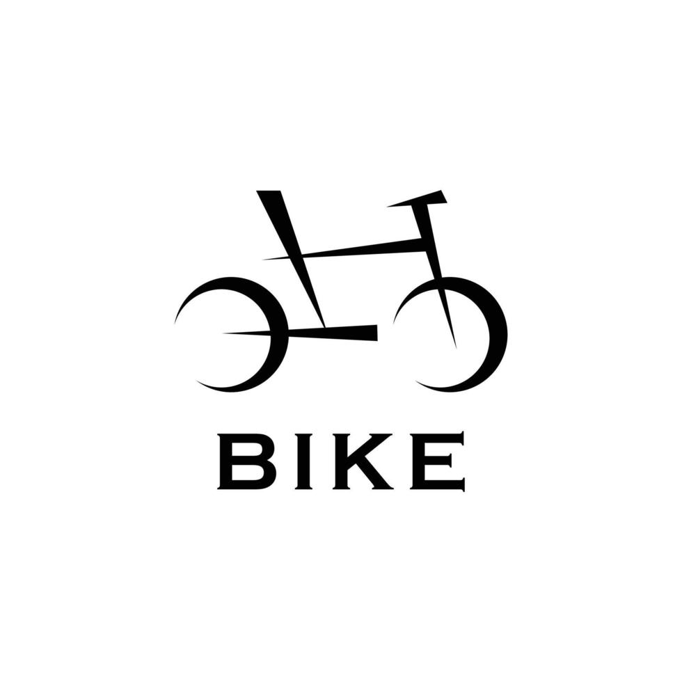 logotipo de design abstrato de bicicleta vetor