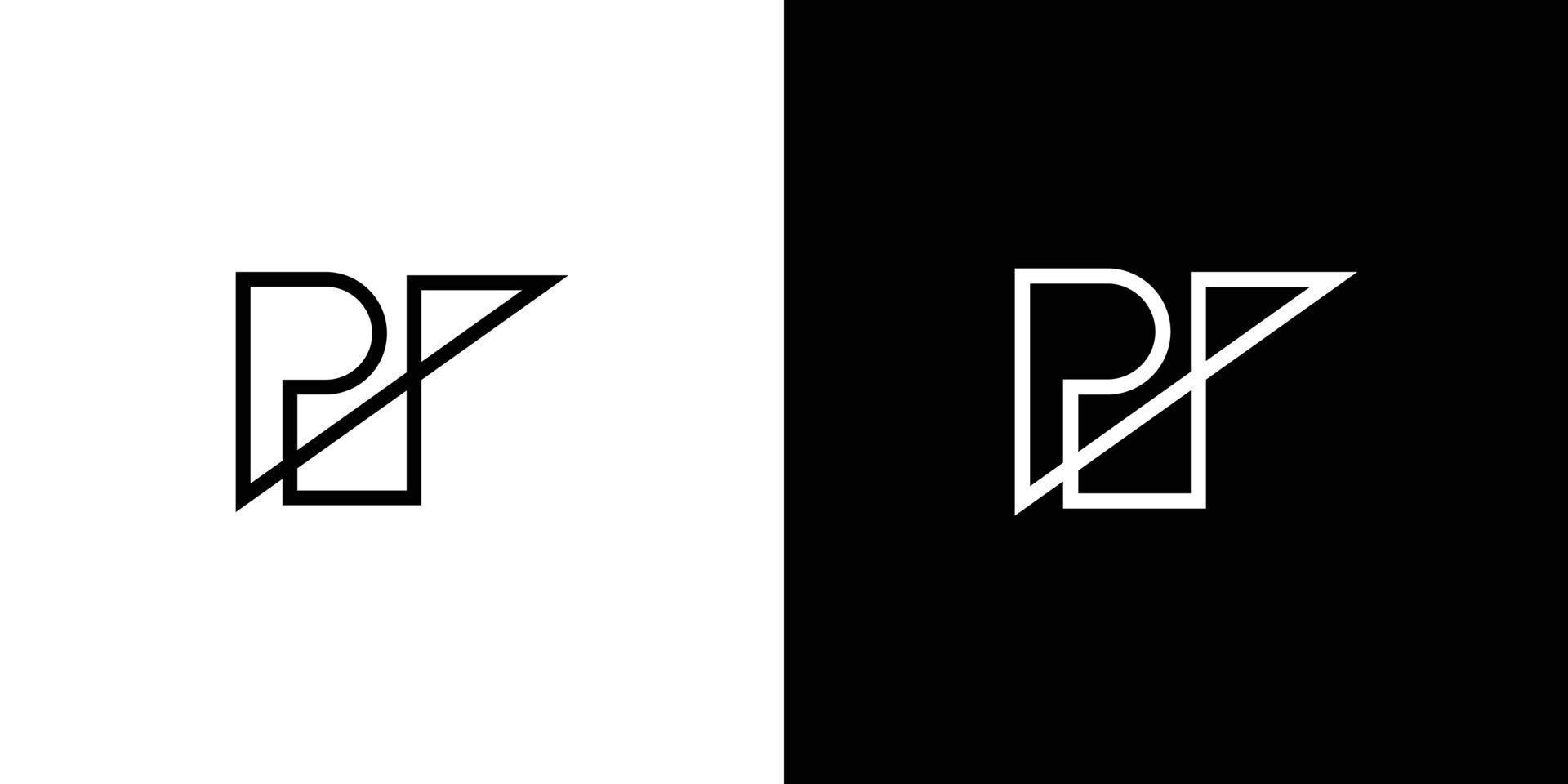 design de logotipo de iniciais de letra ps moderno e sofisticado vetor