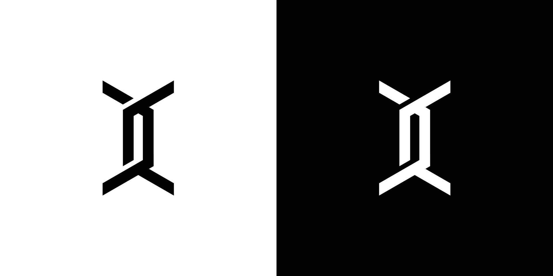 design de logotipo de letras x iniciais moderno e sofisticado vetor