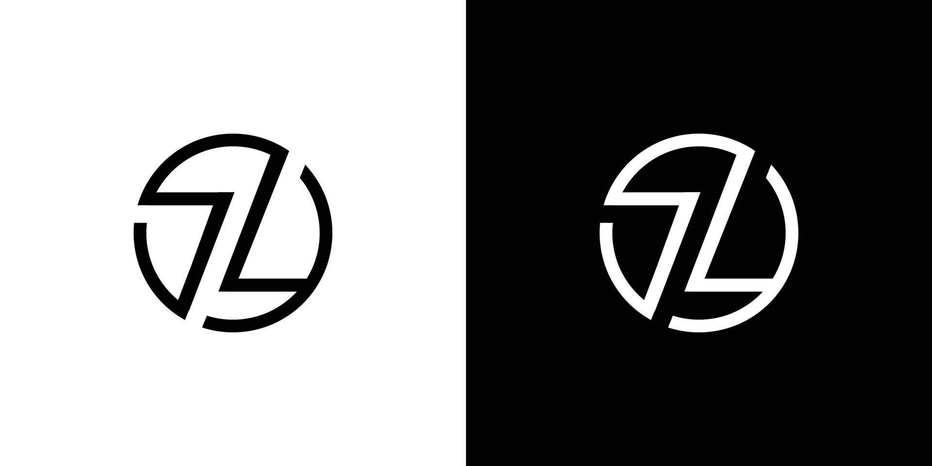 design de logotipo de iniciais de letra sl moderno e profissional vetor