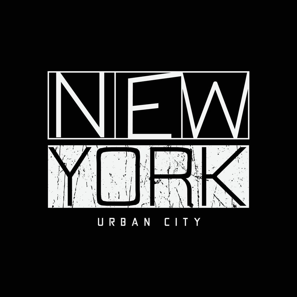 ilustração e tipografia em vetor urbano de nova york, perfeita para camisetas, moletons, estampas etc.
