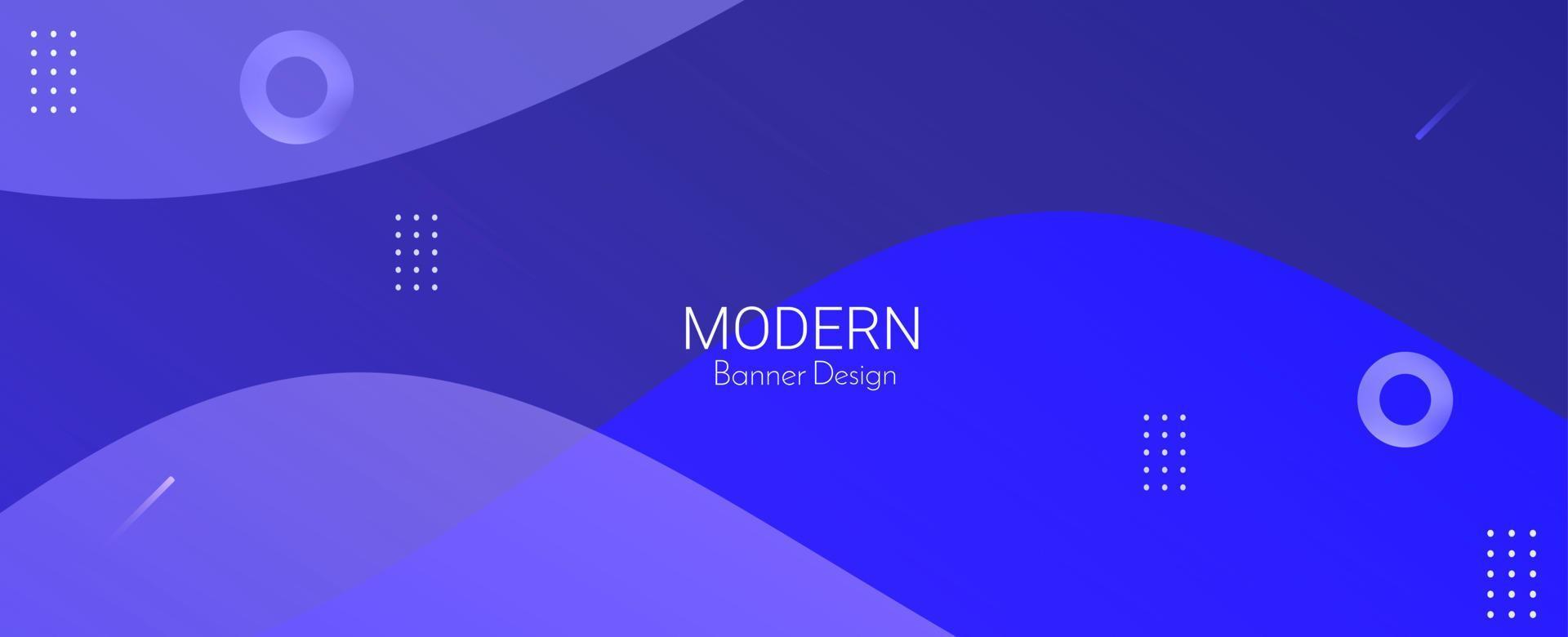 abstrato geométrico moderno azul decorativo colorido projeto banner padrão de fundo vetor