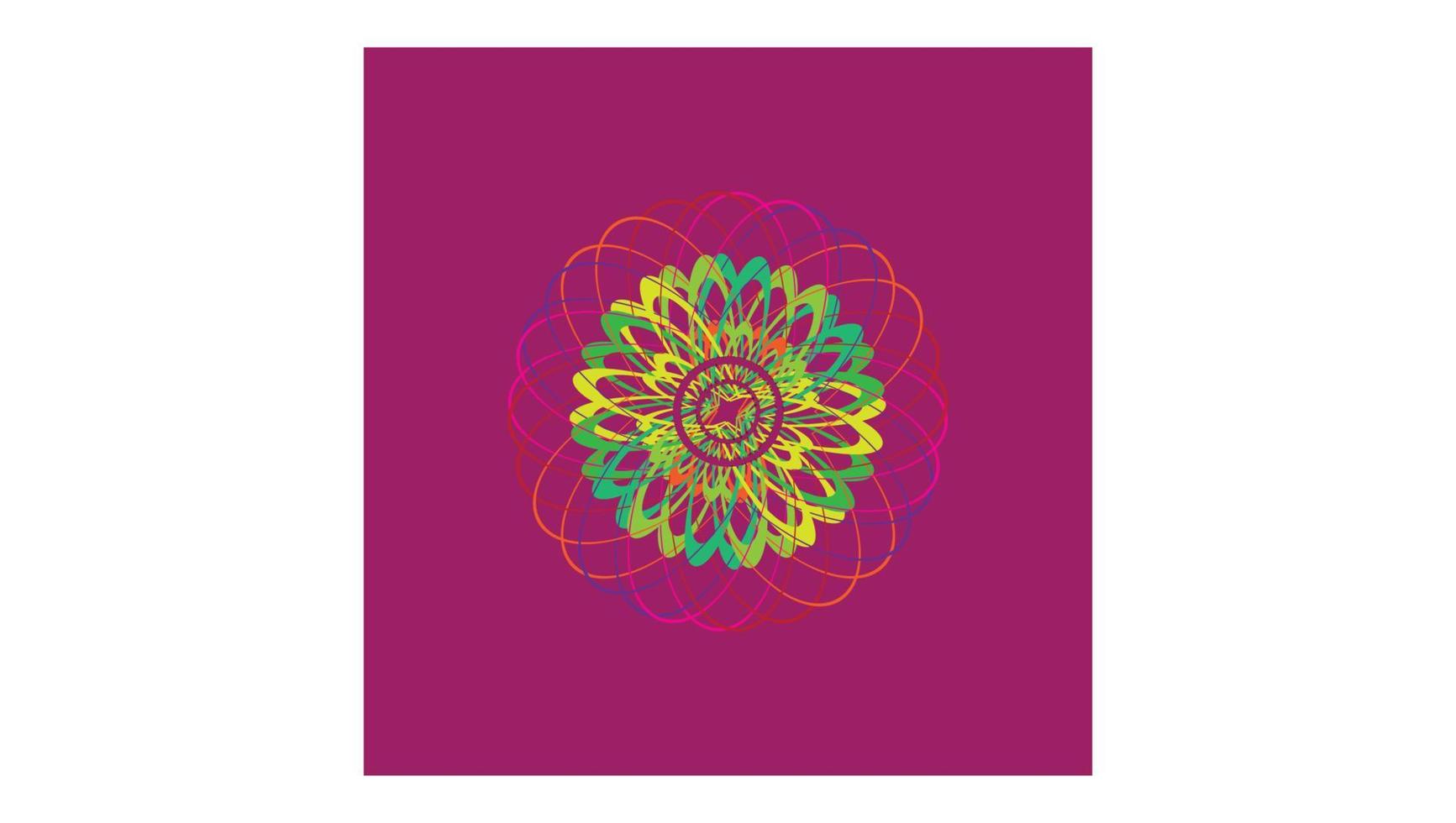 ilustração de design de coloração de mandala vetor