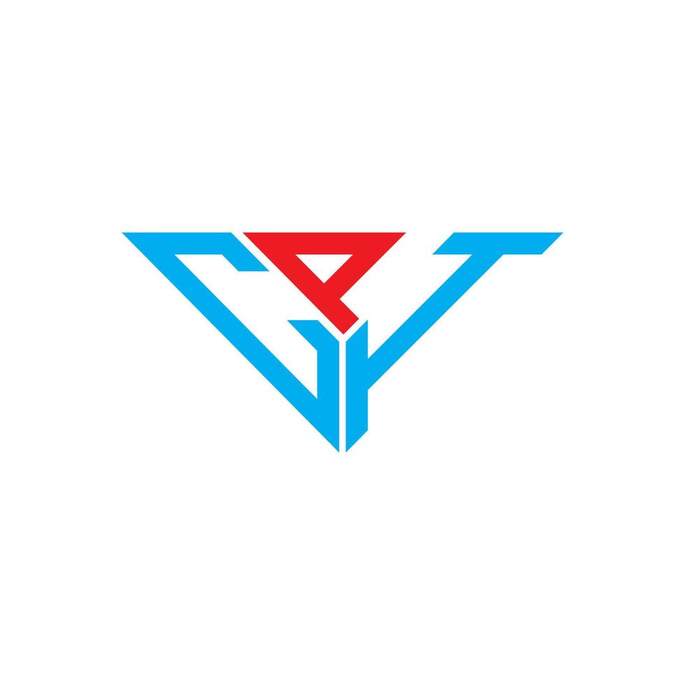 design criativo do logotipo da carta cpi com gráfico vetorial, logotipo simples e moderno cpi em forma de triângulo. vetor