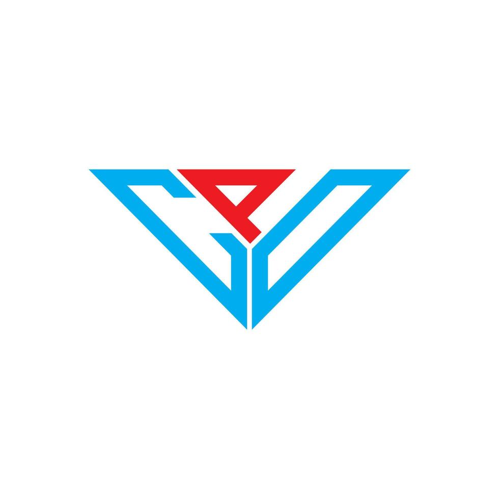 design criativo do logotipo da carta cpd com gráfico vetorial, logotipo cpd simples e moderno em forma de triângulo. vetor