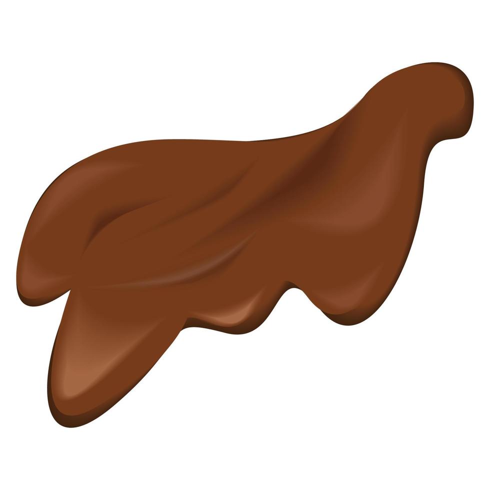 barras de chocolate e chocolate derretido vetor