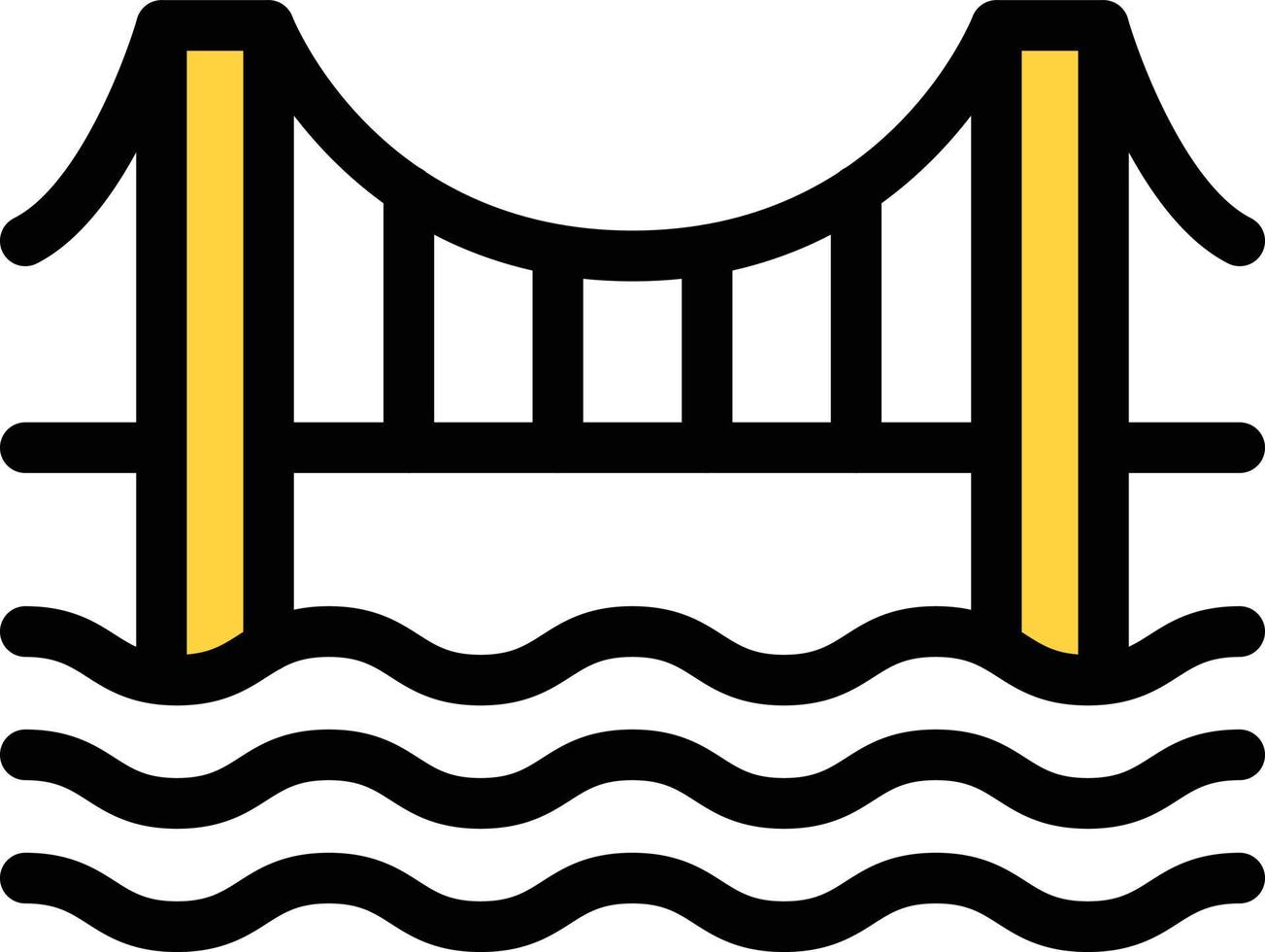 ilustração em vetor ponte do rio em ícones de uma qualidade background.premium symbols.vector para conceito e design gráfico.