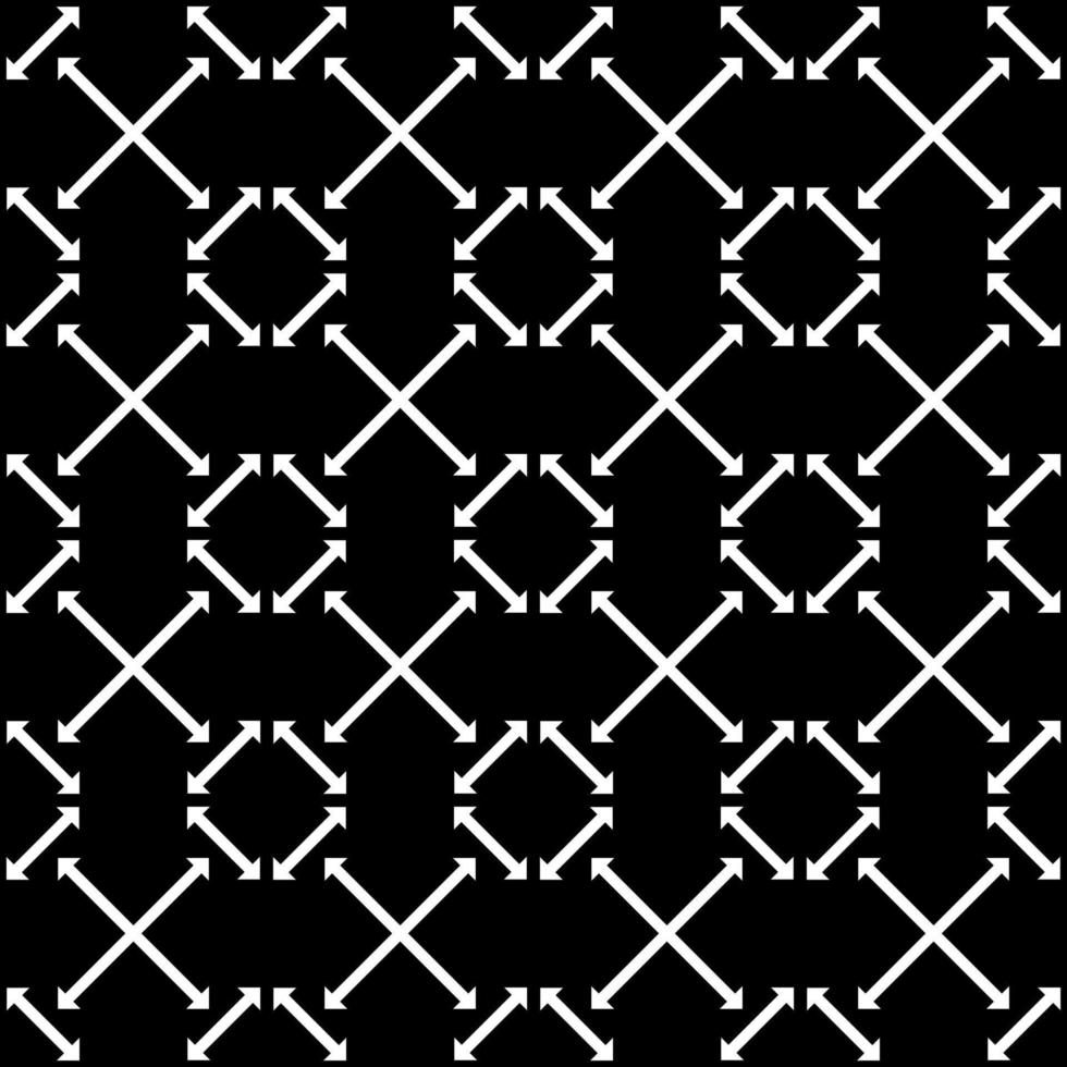 padrão geométrico preto branco asiático em ziguezague vetor