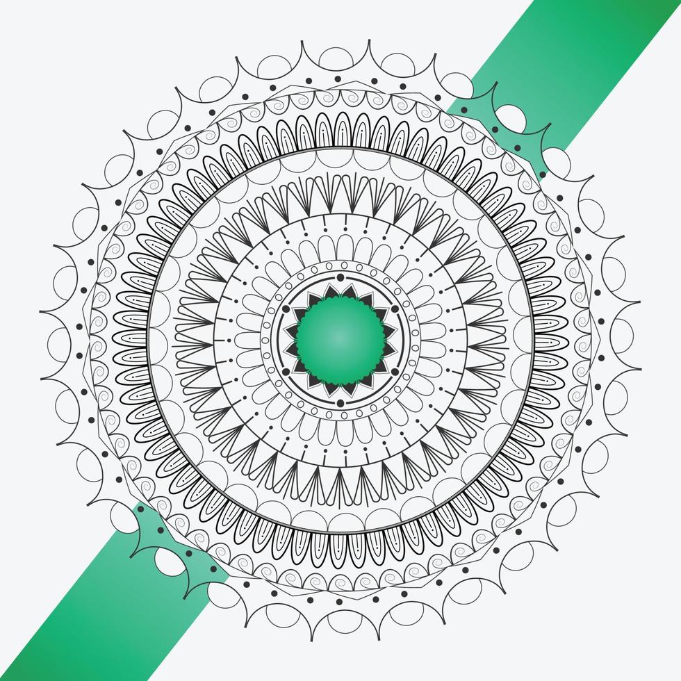 modelo de design de fundo de mandala decorativa de luxo criativo colorido vetor