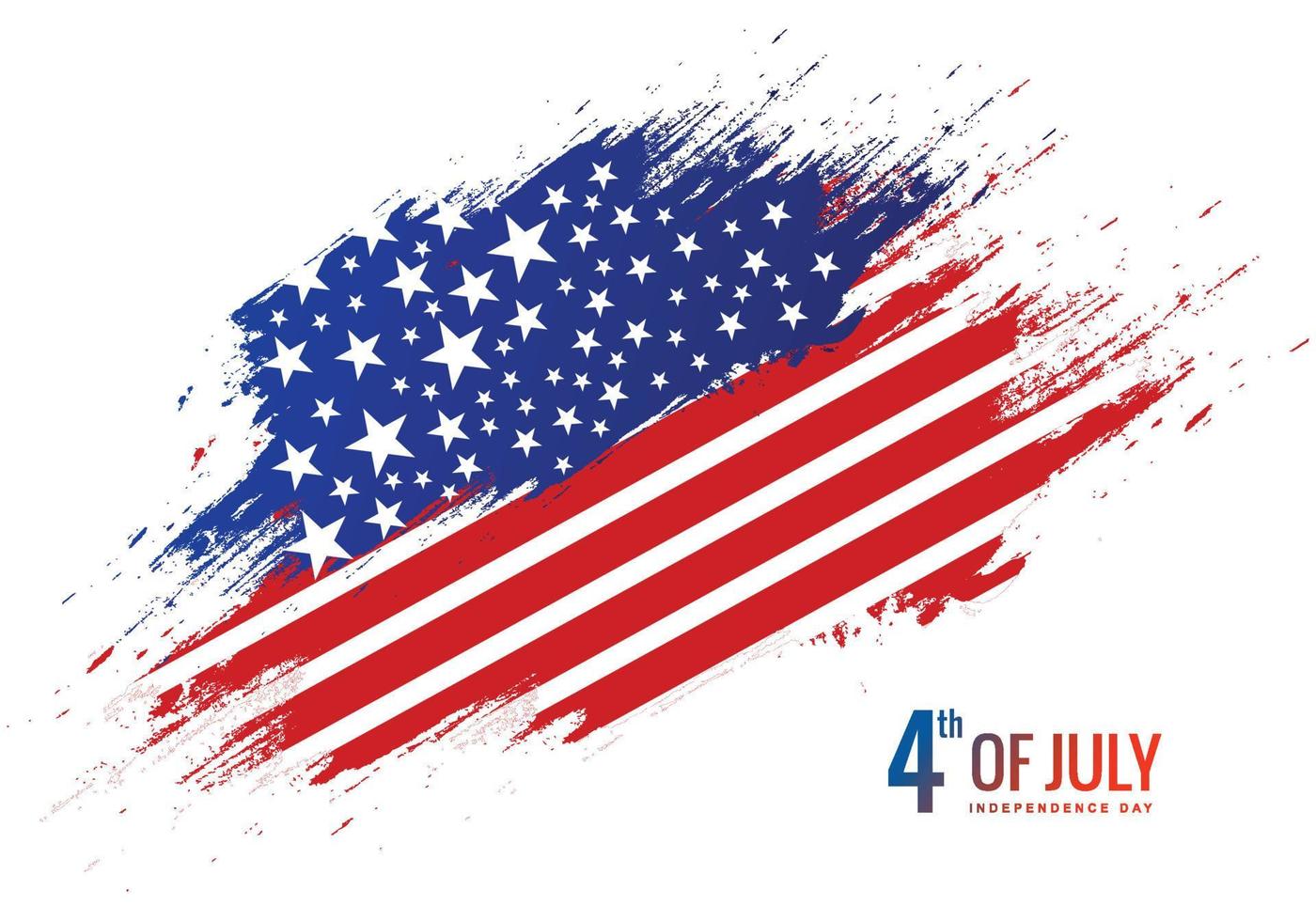 design de feriado de dia nacional de fundo de bandeira americana vetor