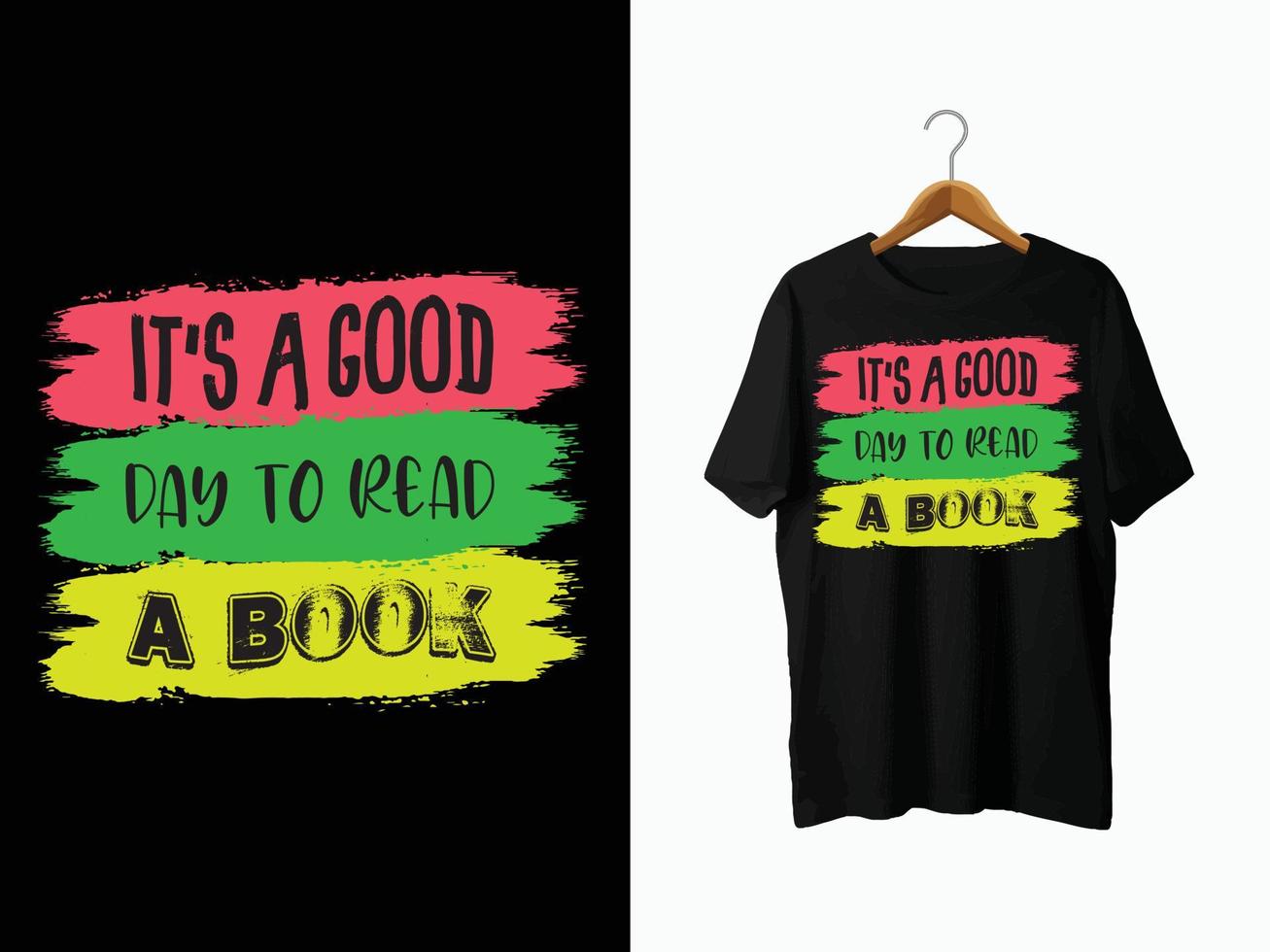 design de camiseta de amante de livros vetor