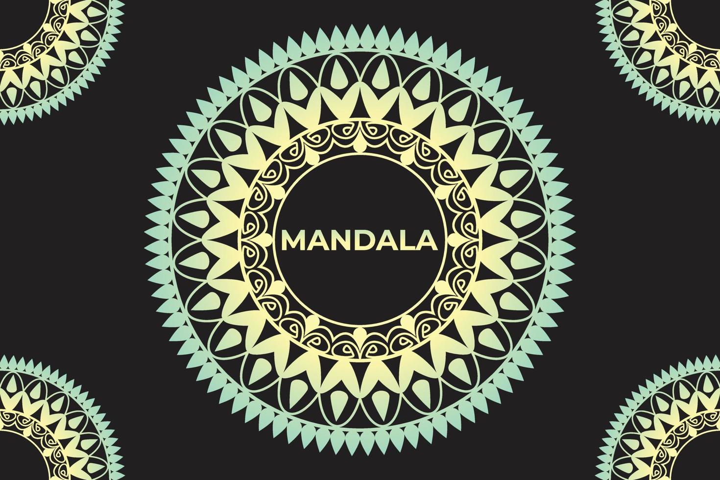 design de mandala de quadro. projeto de plano de fundo padrão mandala. vetor