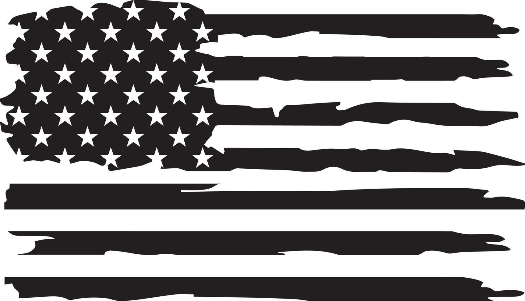 bandeira americana angustiada 03 vetor