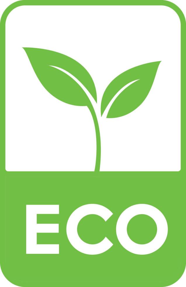 símbolo do logotipo da ecologia da folha vetor