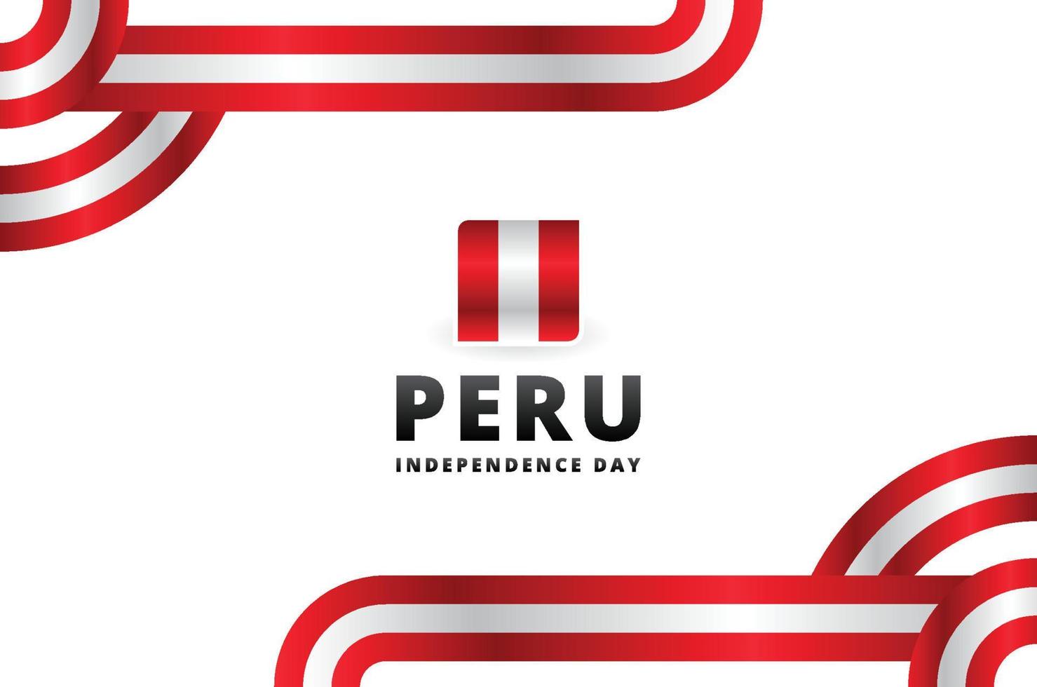 fundo de design do dia da independência do peru para o momento internacional vetor