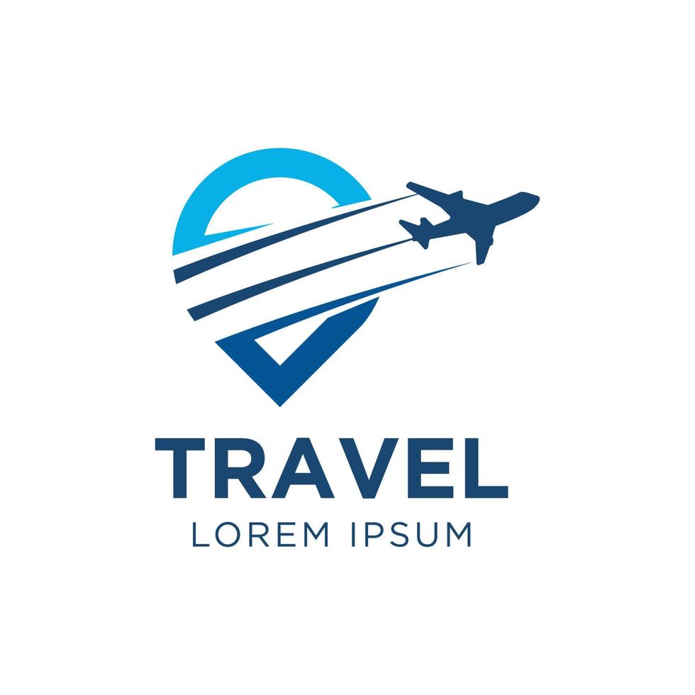 logotipo de viagem moderno e profissional vetor