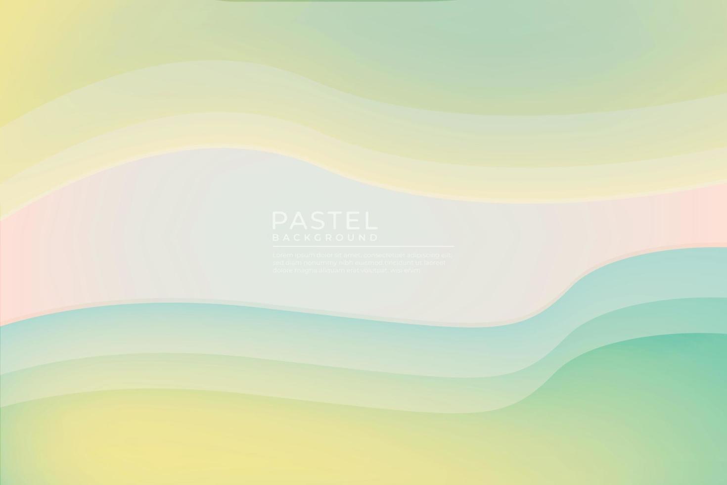 fundo de vetor gradiente de várias cores pastel, forma simples e mistura de espaços de cores como gráfico de fundo contemporâneo