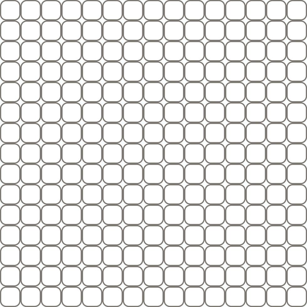 sem costura padrão abstrato com muitas caixas de bordas arredondadas quadradas pretas geométricas. projeto de fundo vetorial. papel, pano, tecido, pano, vestido, guardanapo, impressão, presente, lençol, camisa, conceitos de cama. vetor