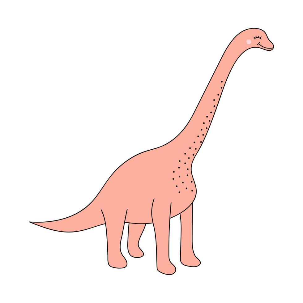 Adesivo de personagem de desenho animado de dinossauro roxo fofo 3430686  Vetor no Vecteezy