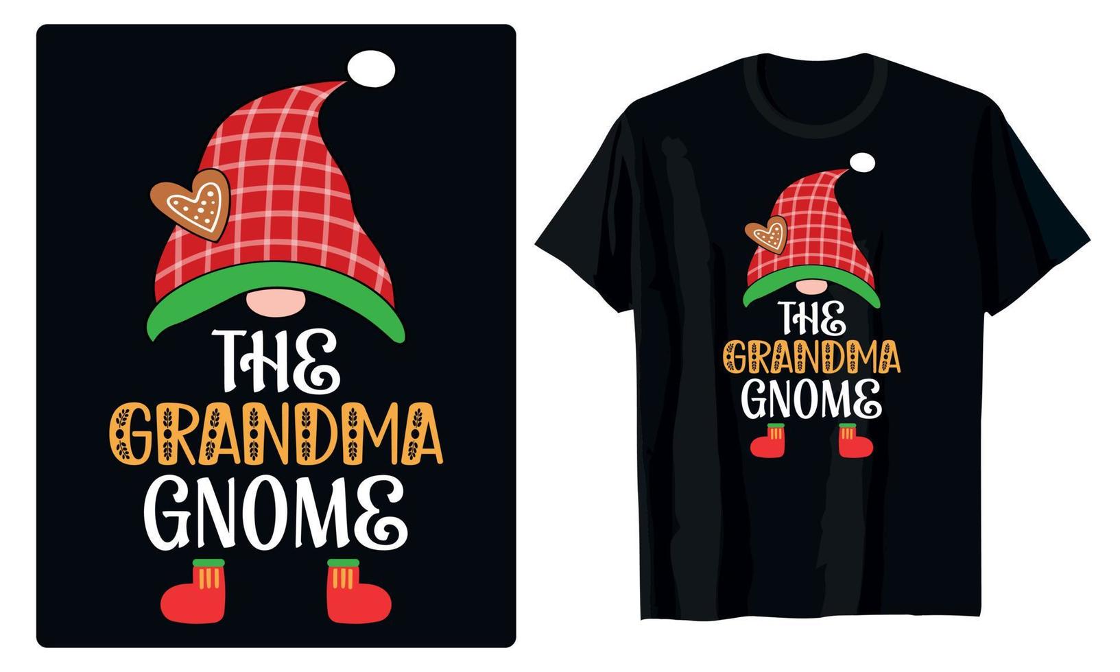 feliz natal gnomos designs para t-shirt, banner, cartões, decoração, caneca, etc vetor