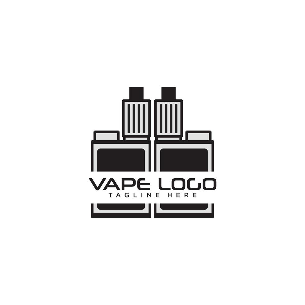 design de logotipo vape para loja vape vetor