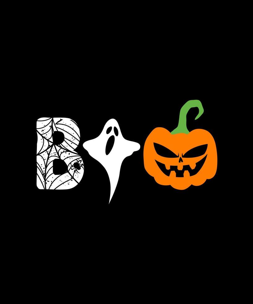design de ilustração de halloween boo hocus pocus vetor