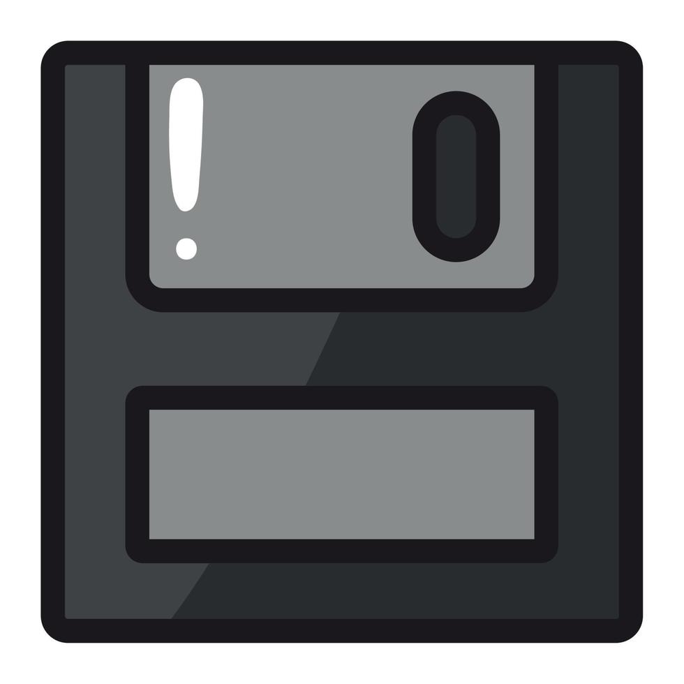 ícone de disquete de desenho animado vetor