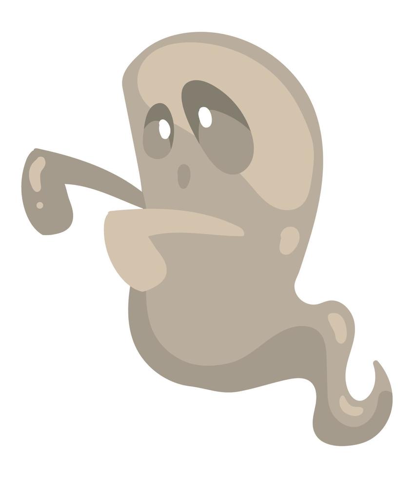 fantasma assustador de halloween vetor